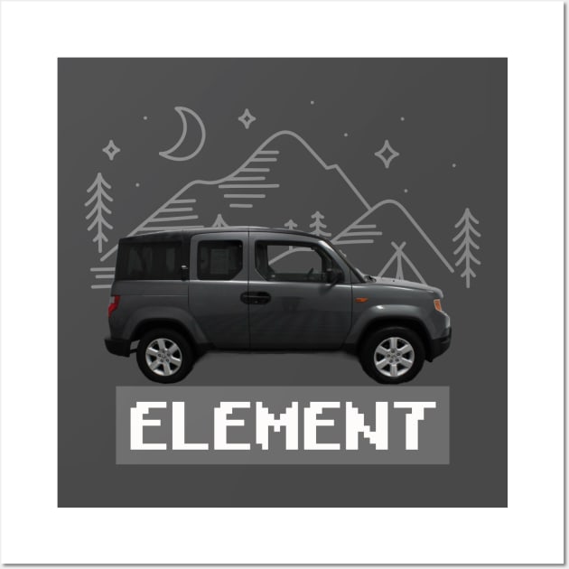 HONDA ELEMENT T-SHIRT Wall Art by Cult Classics